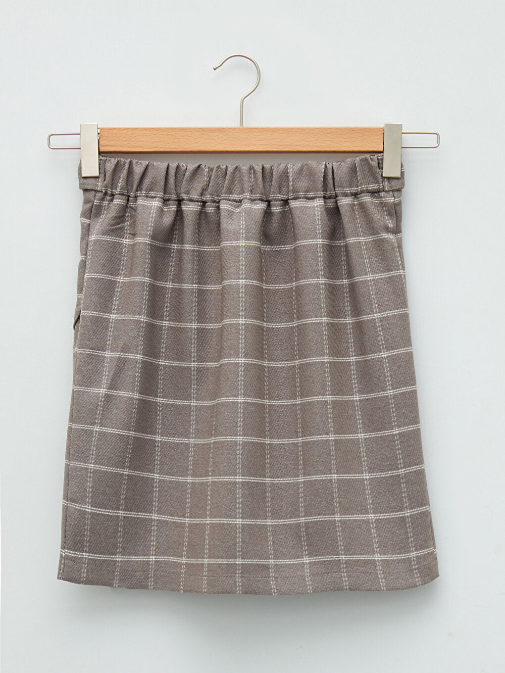 Plaid Women's Skirt with Belted Waist