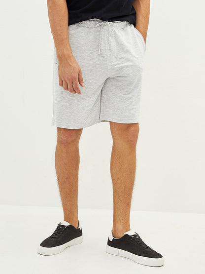 Standard Mold Men's Shorts with Elastic Waist