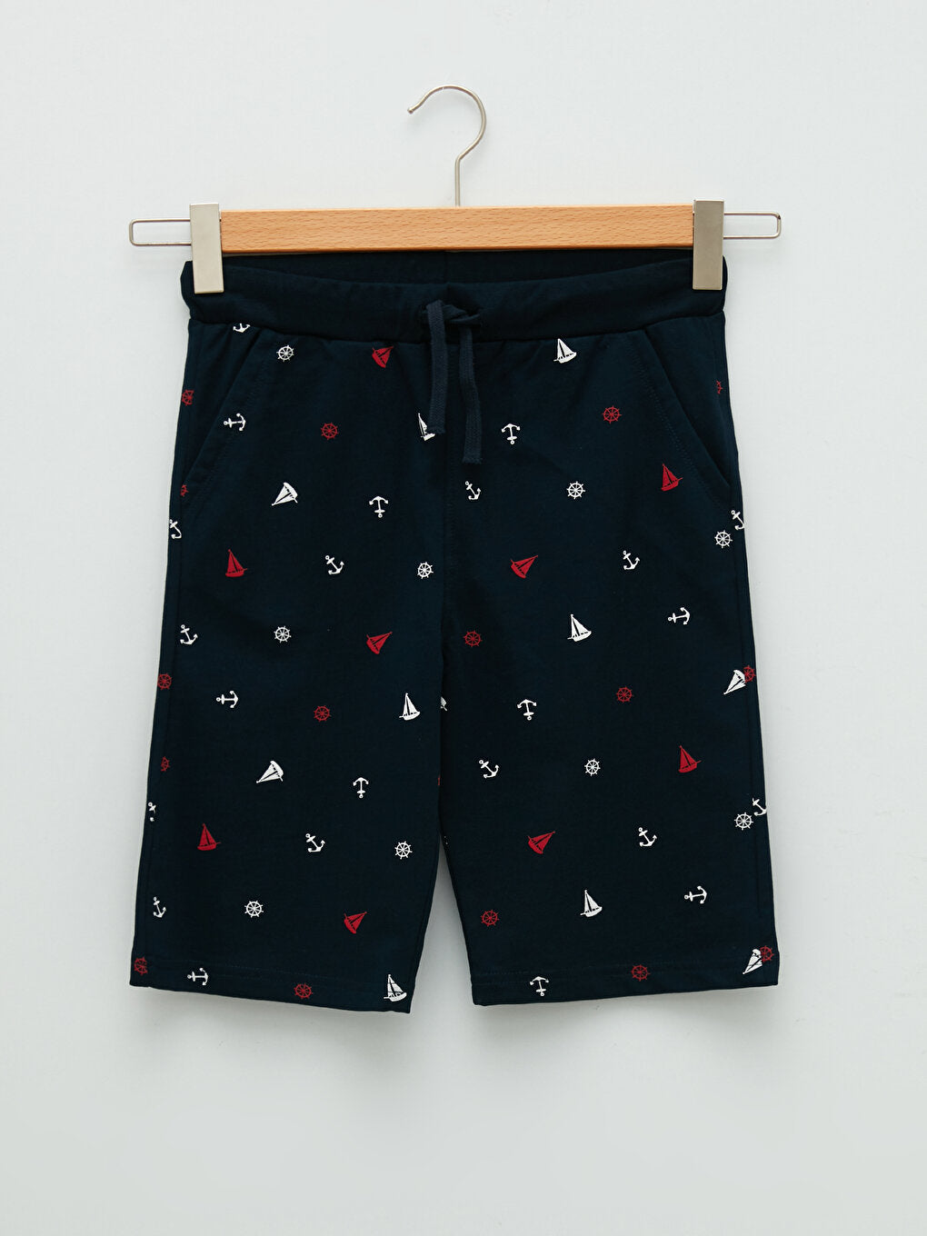 Patterned Boy Shorts with Ribbed Waist