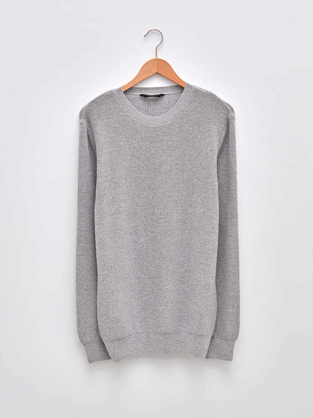 Crew Neck Long Sleeve Men's Knitwear Sweater