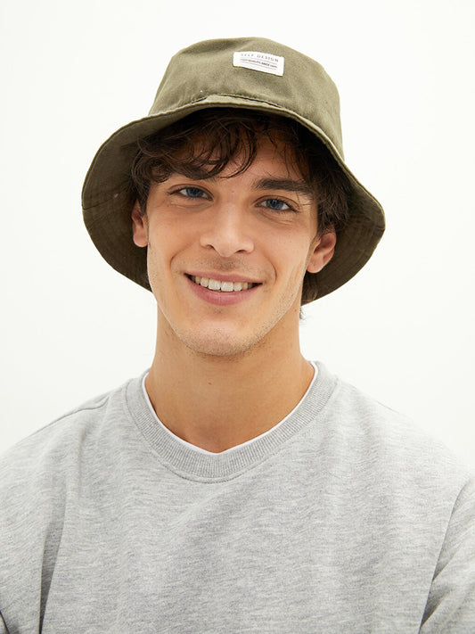 Label Printed Men's Bucket Hat