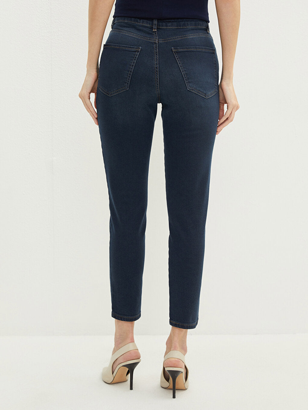 Skinny Fit Women's Rodeo Jean Trousers with Pocket Detail