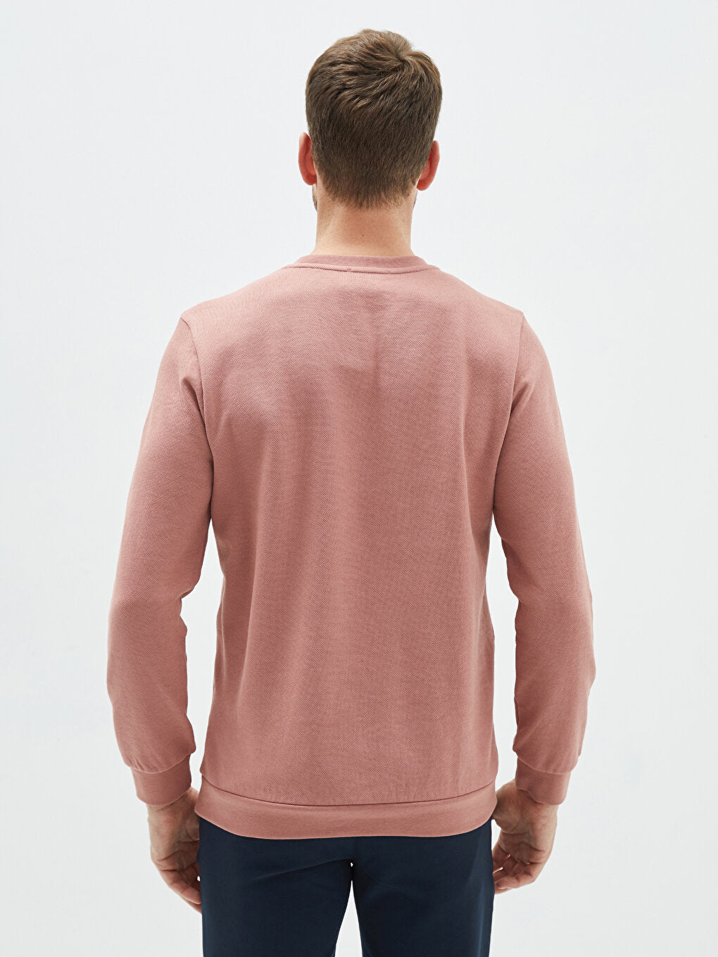 Crew Neck Long Sleeve Men's Sweatshirt