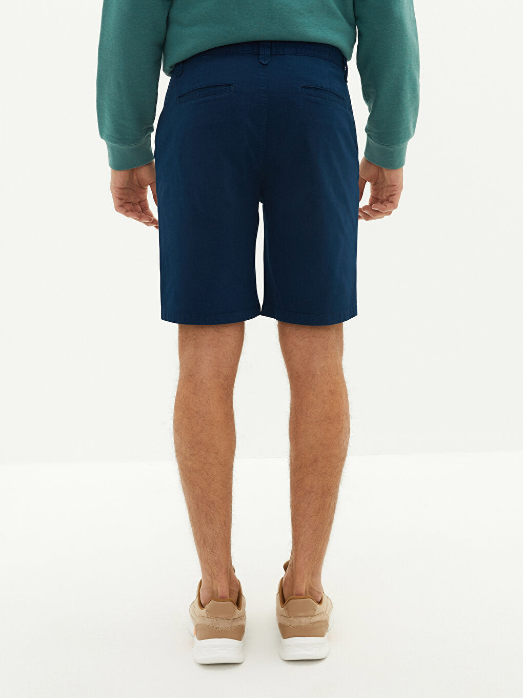 Slim Fit Gabardine Men's Shorts