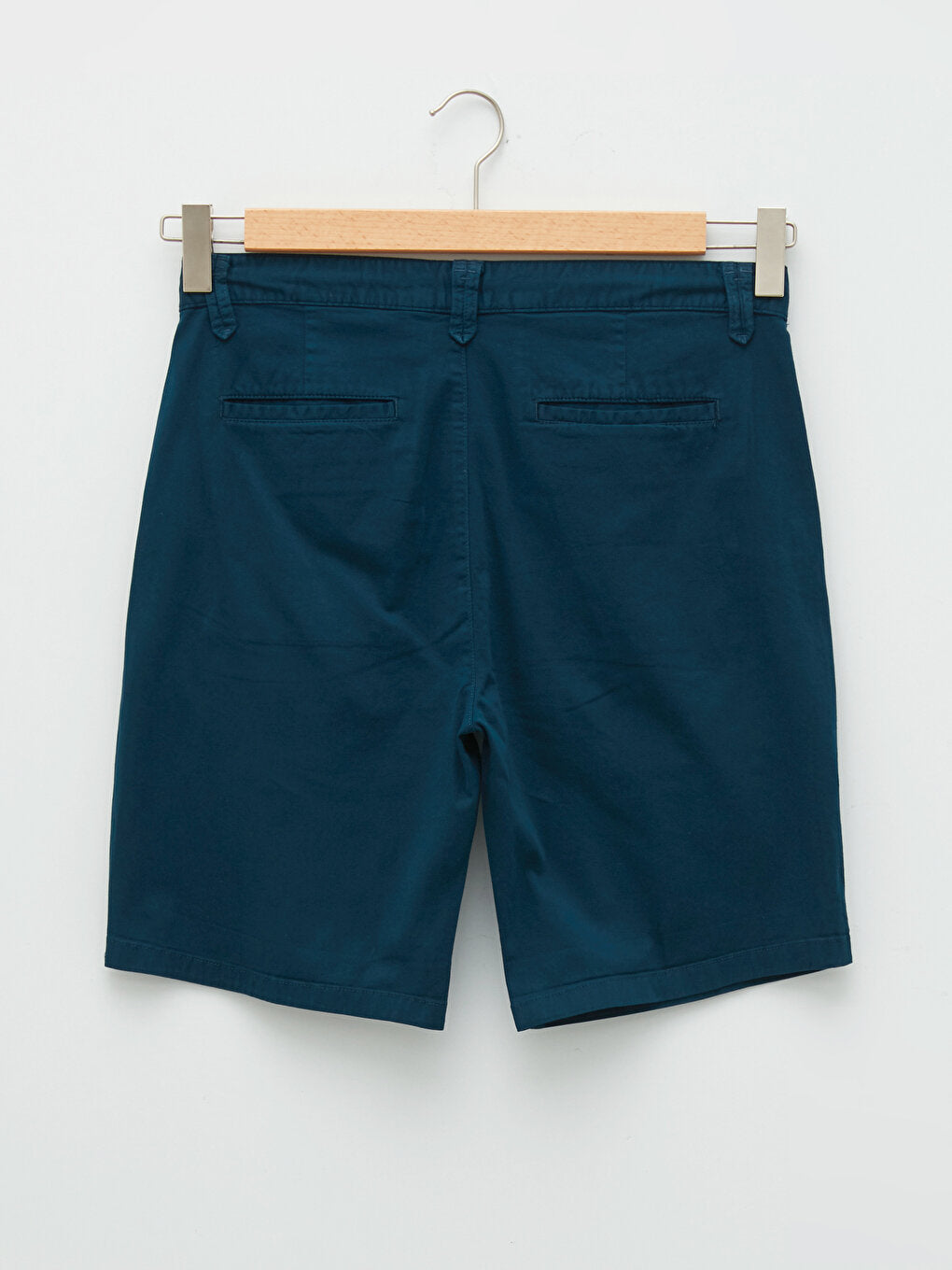 Slim Fit Gabardine Men's Shorts