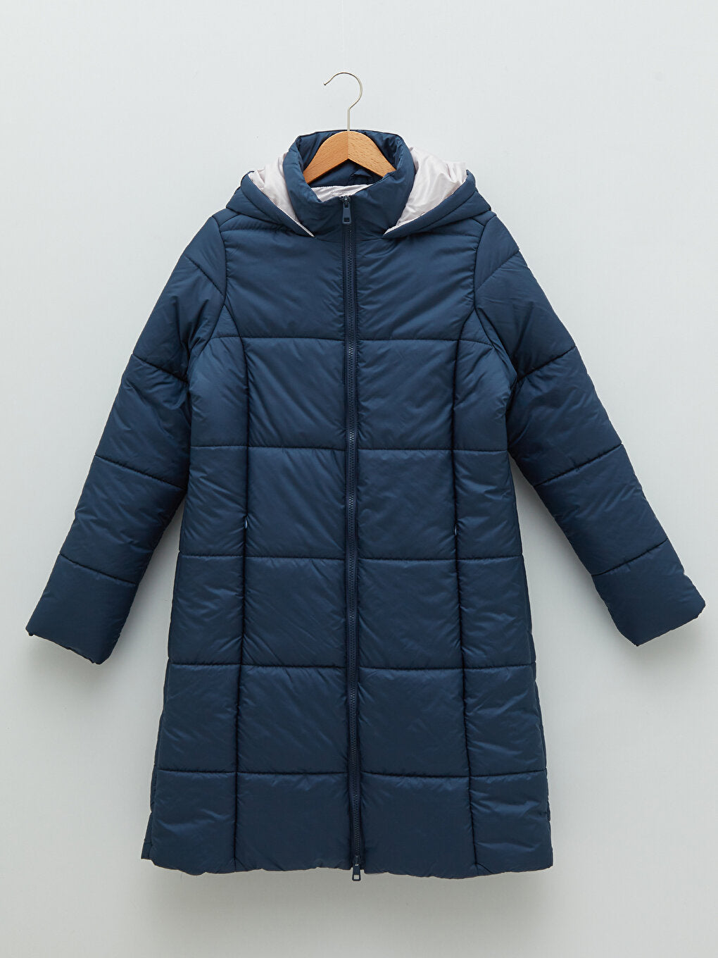 Women's Hooded Plain Puffer Coat