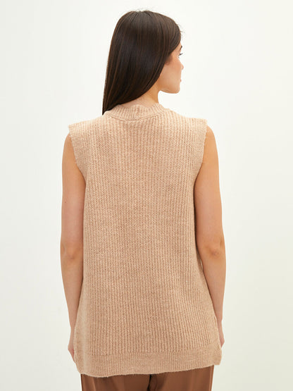 Women's V-Neck Plain Knitwear Vest