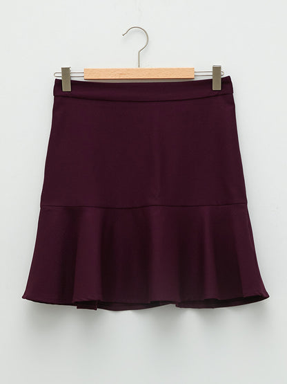 Women's Waist Zippered Straight Skirt