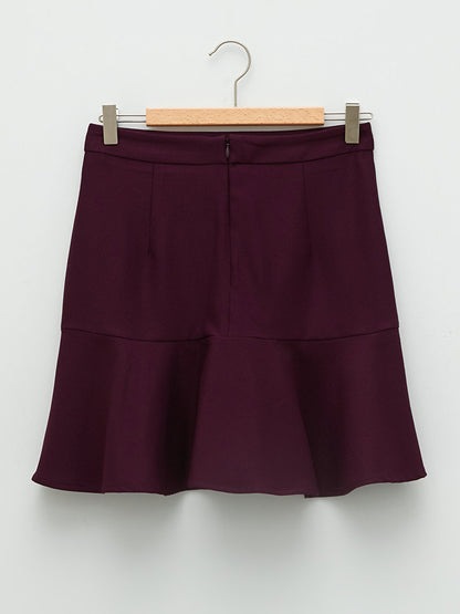 Women's Waist Zippered Straight Skirt