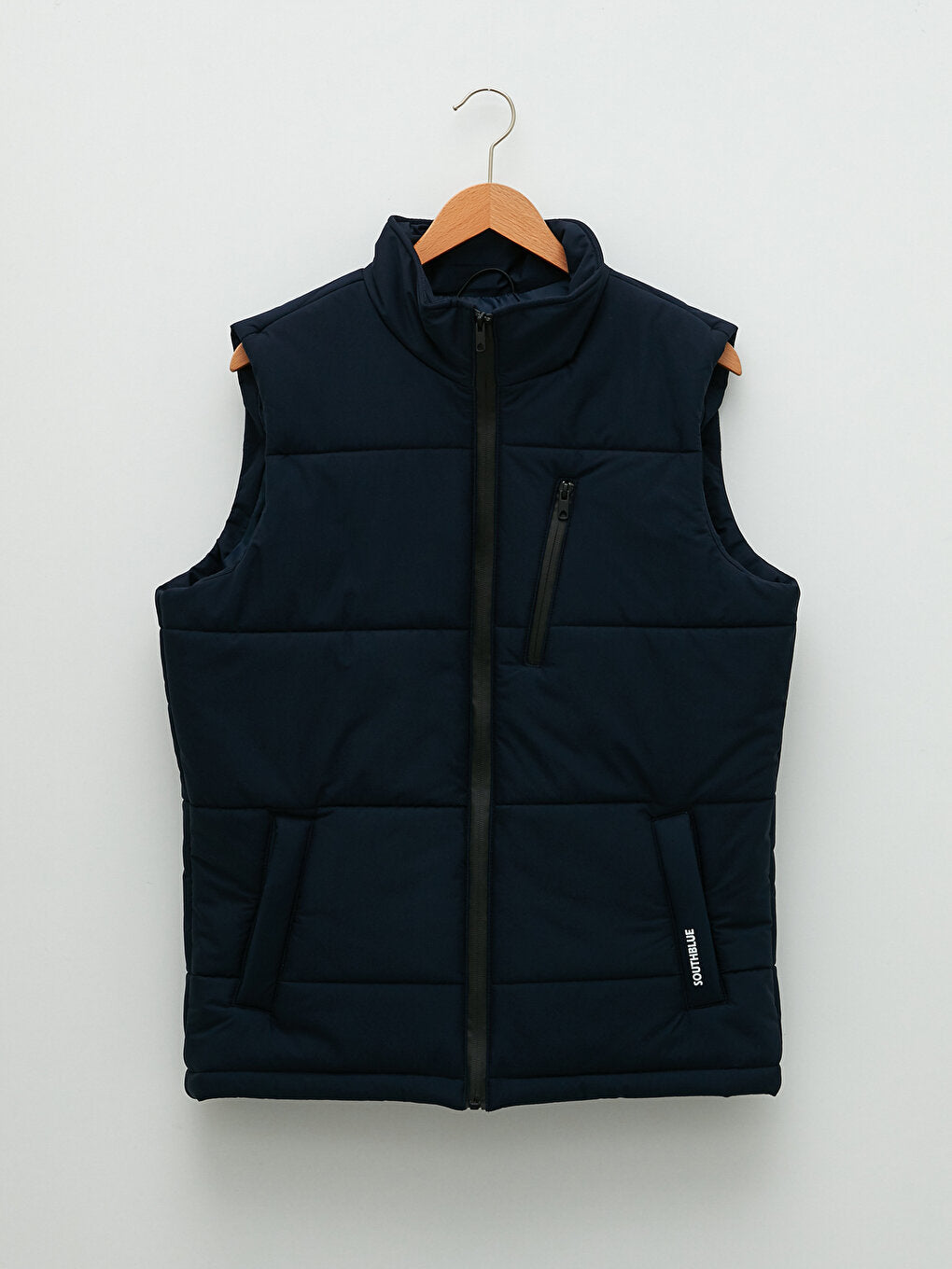 Standard Mold Stand Collar Men's Puffer Vest