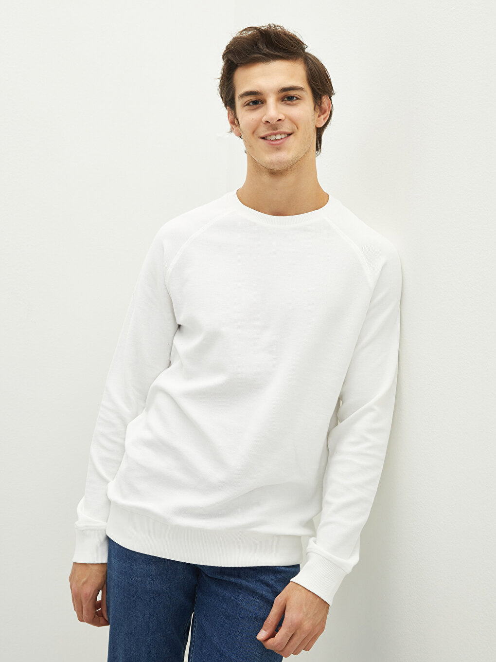 Crew Neck Long Sleeve Men's Sweatshirt