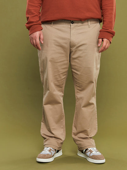 Plus Size Wide Fit Men's Chino Trousers