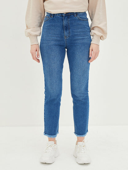 Straight Fit Women's Jean Trousers