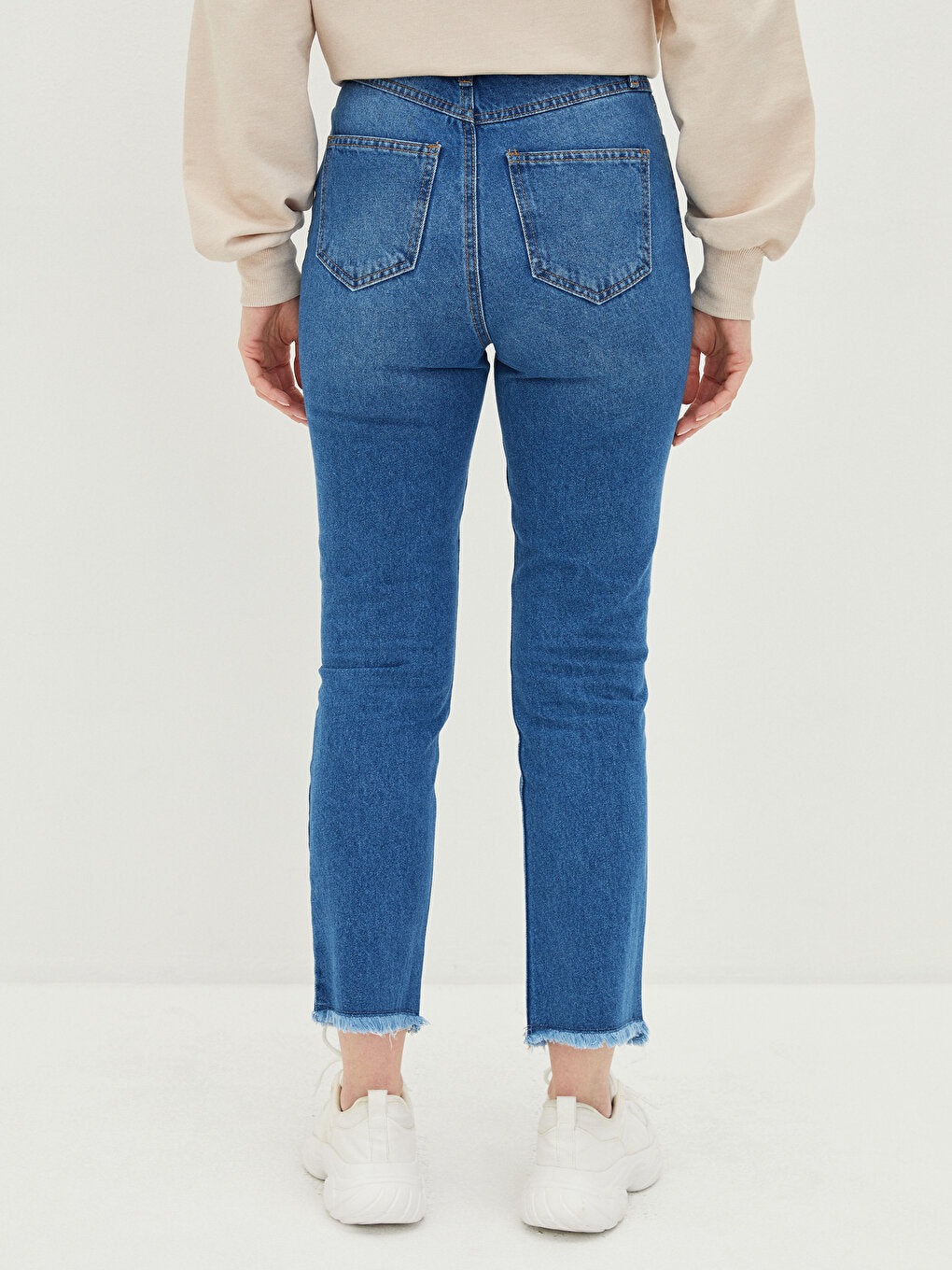 Straight Fit Women's Jean Trousers