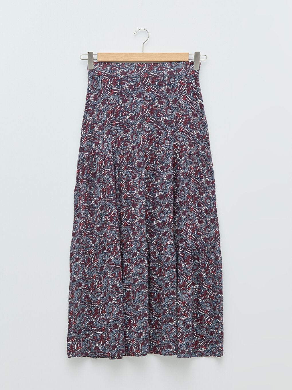 Patterned Women's Skirt with Elastic Waist