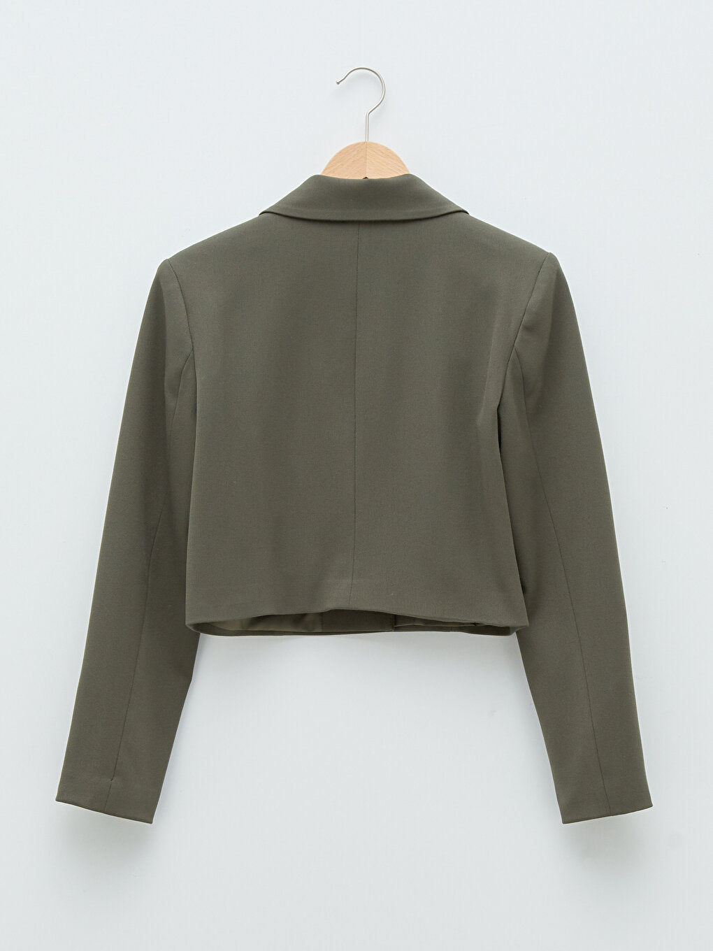 Front Button Closure Plain Long Sleeve Women's Jacket