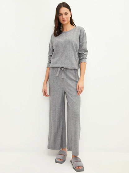 Plain Women's Pajama Bottom with Elastic Waist