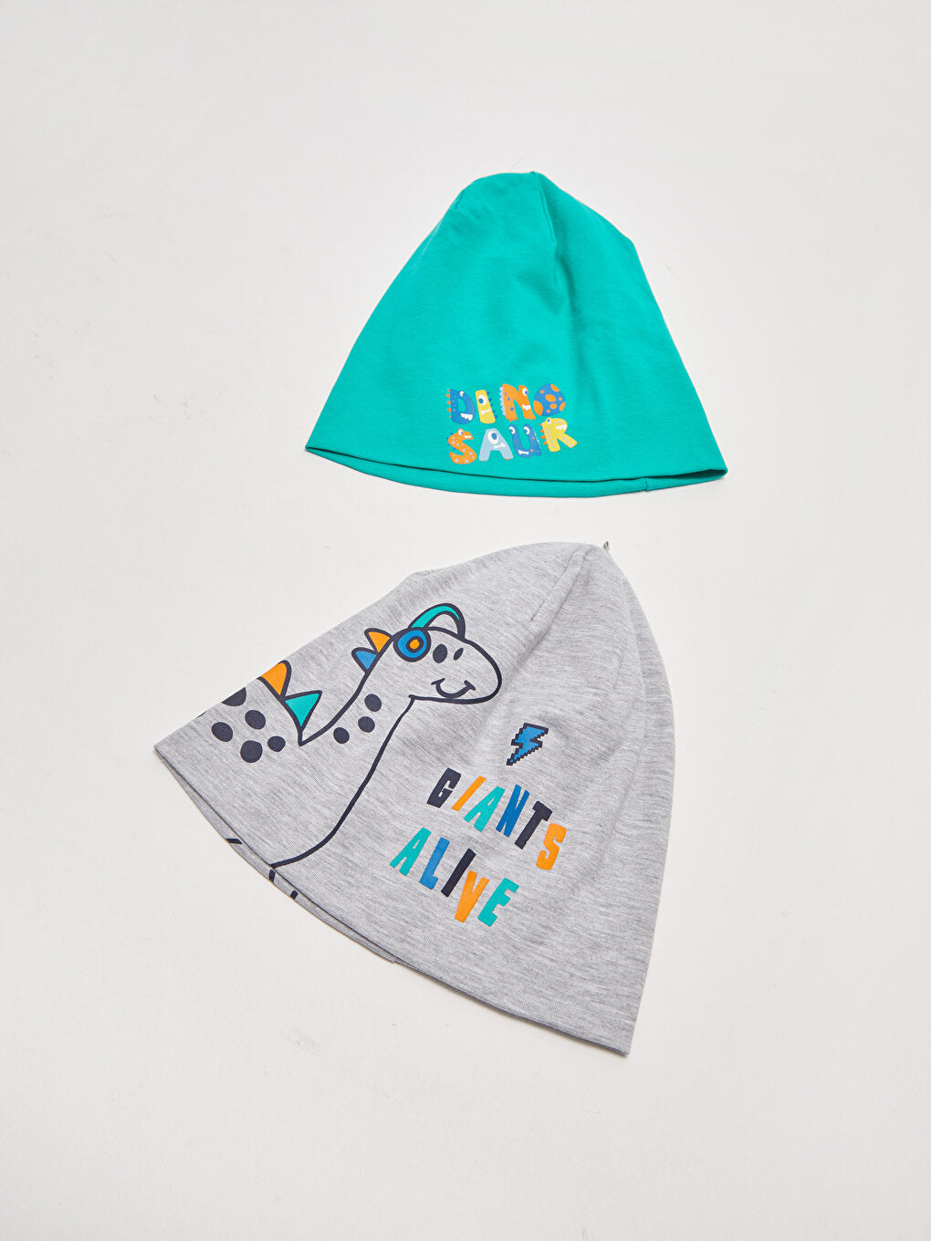 Boy's Dinosaur Printed Beret 2-pack