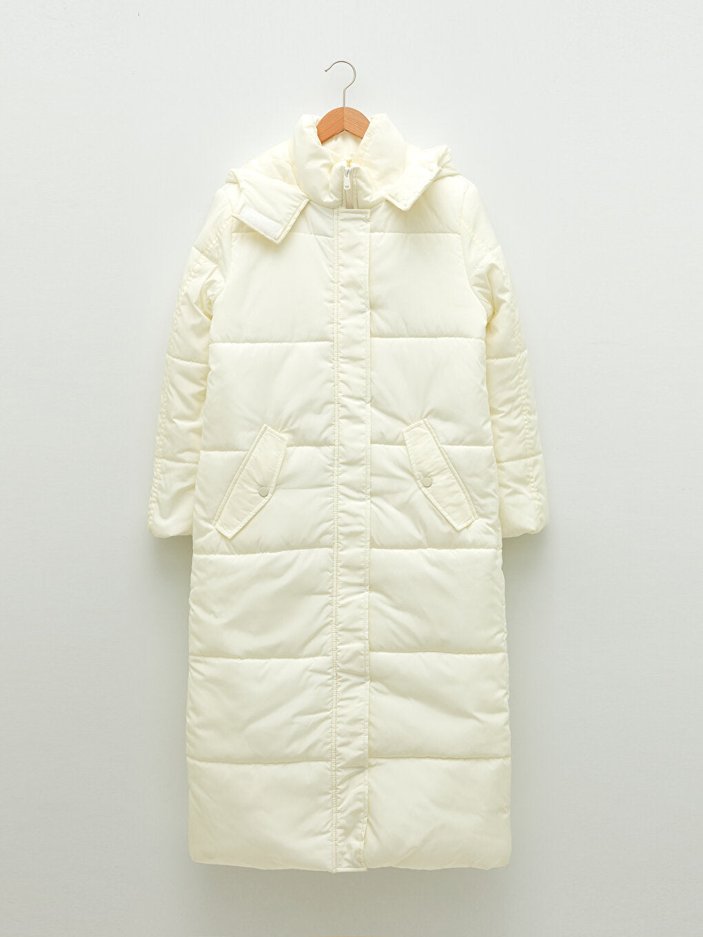 Women's Hooded Plain Puffer Coat