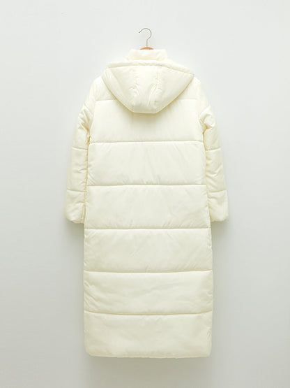 Women's Hooded Plain Puffer Coat