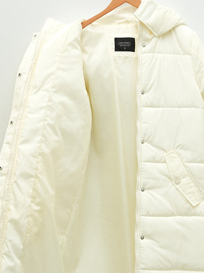 Women's Hooded Plain Puffer Coat