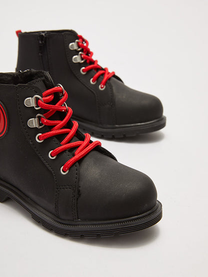 Spiderman Licensed Boys' Boots with Laces and Zipper