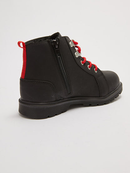 Spiderman Licensed Boys' Boots with Laces and Zipper