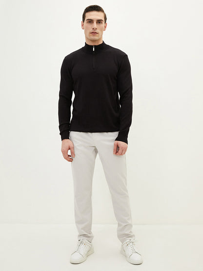 Turtleneck Long Sleeve Thin Men's Knitwear Sweater