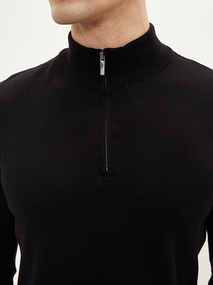 Turtleneck Long Sleeve Thin Men's Knitwear Sweater