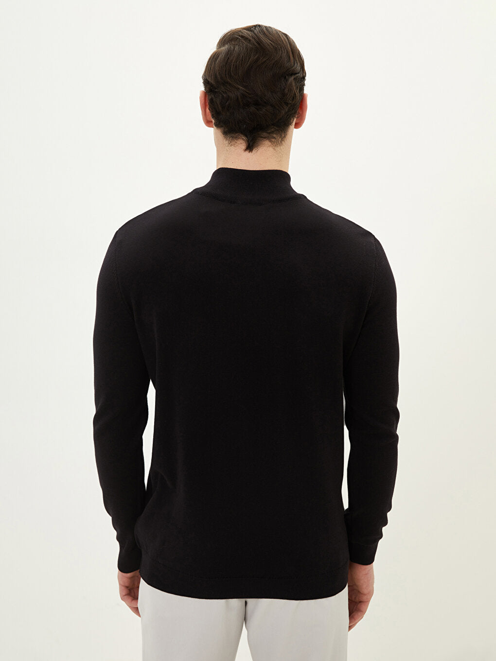 Turtleneck Long Sleeve Thin Men's Knitwear Sweater