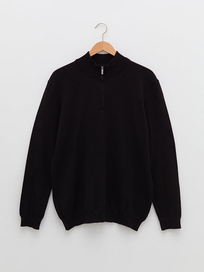 Turtleneck Long Sleeve Thin Men's Knitwear Sweater