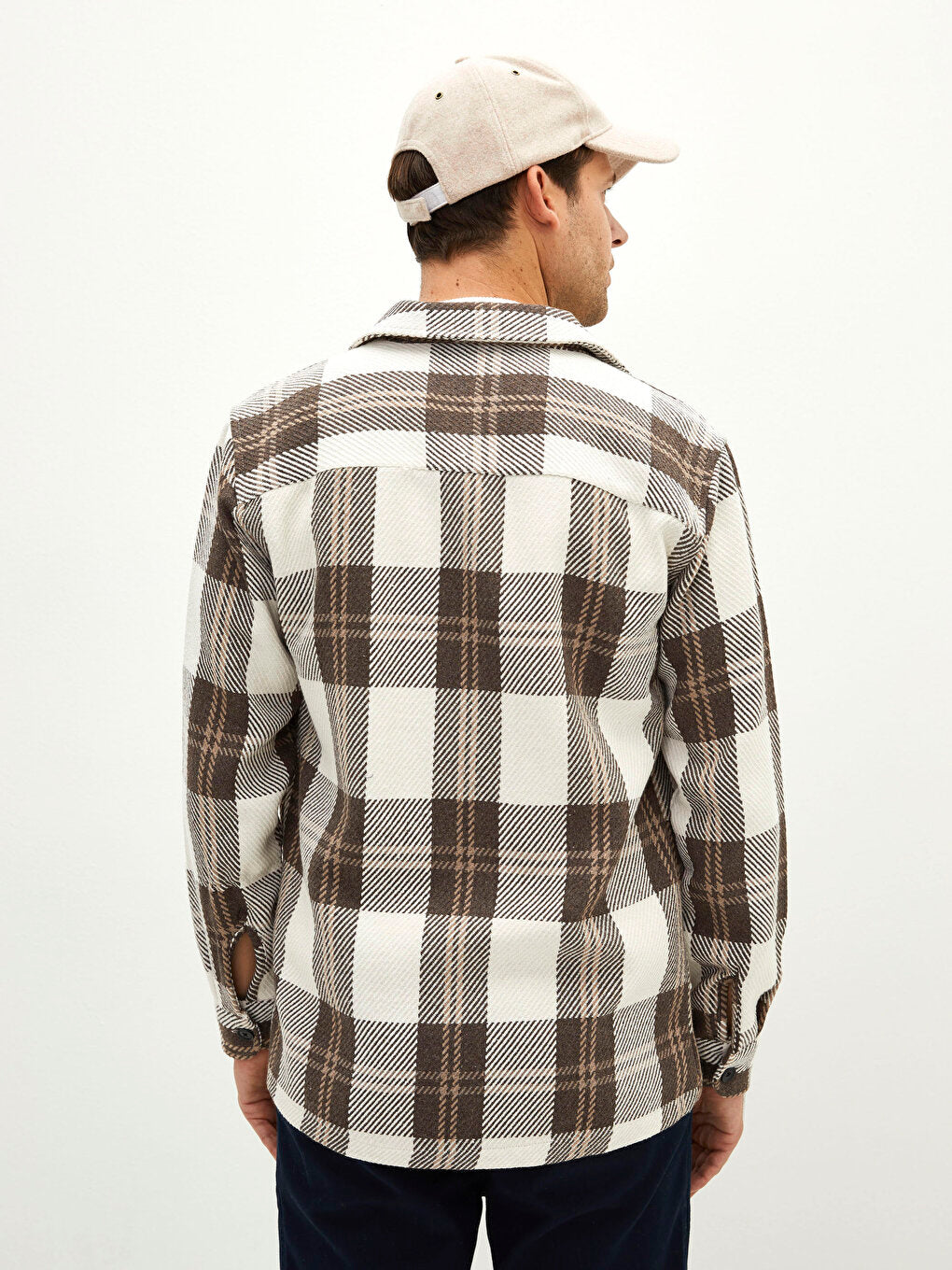 Comfortable Fit Long Sleeve Plaid Men's Lumberjack Shirt Jacket