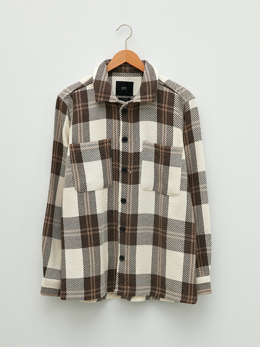 Comfortable Fit Long Sleeve Plaid Men's Lumberjack Shirt Jacket