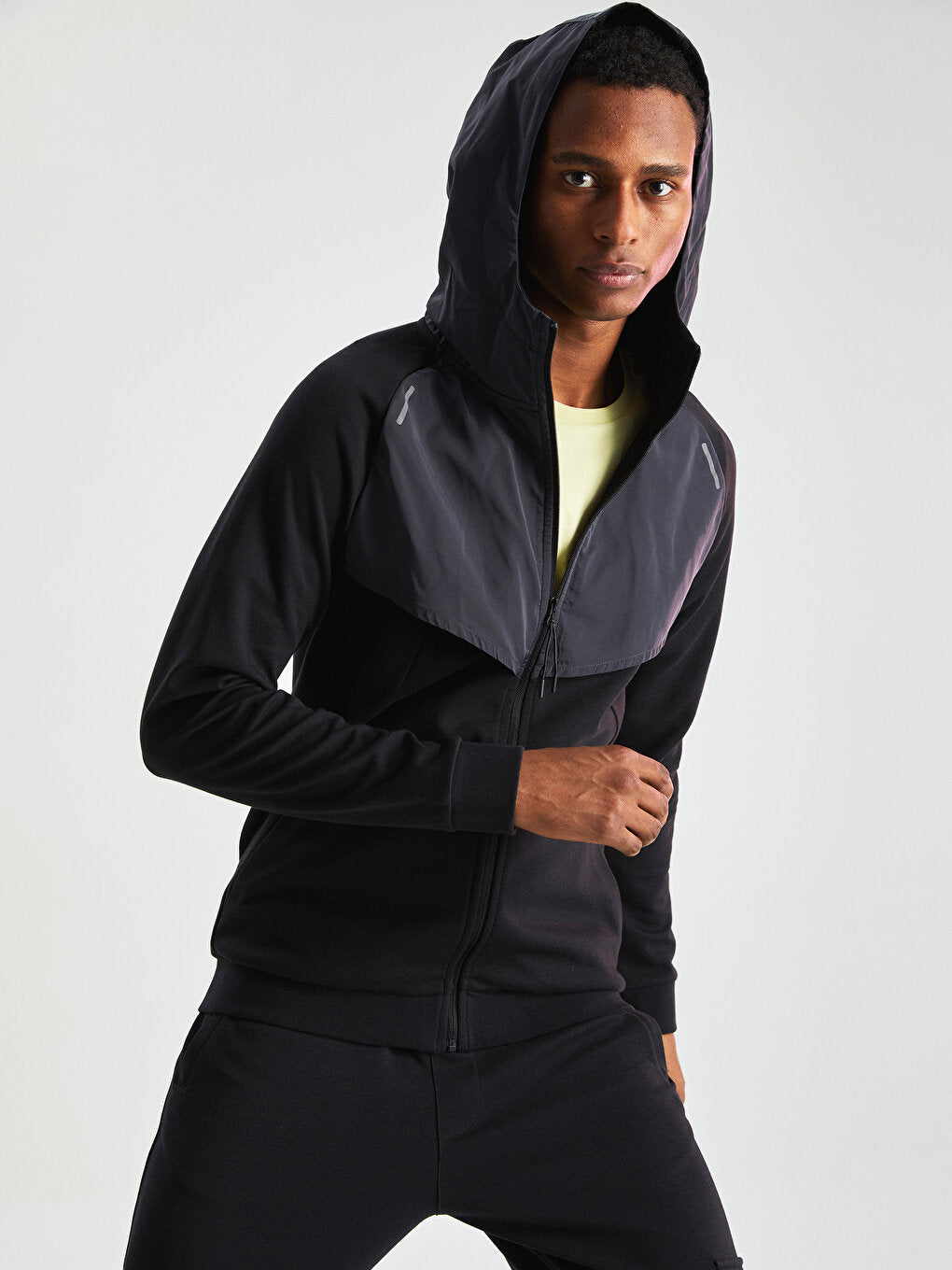 Standard Fit Hooded Men's Sports Cardigan