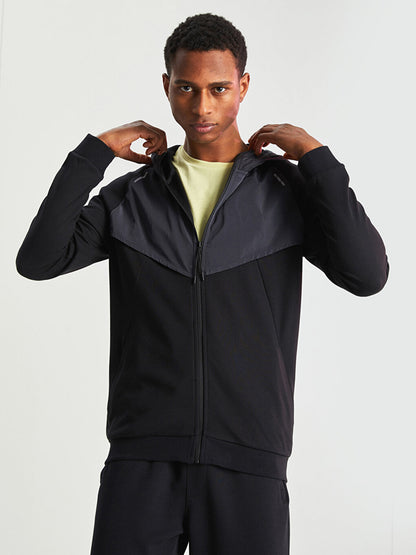 Standard Fit Hooded Men's Sports Cardigan