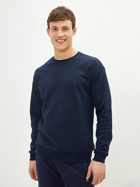 Crew Neck Long Sleeve Men's Sweatshirt