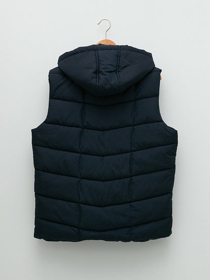 Standard Mold Hooded Men's Puffer Vest