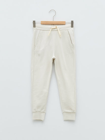 Basic Boy's Jogger Sweatpants with Elastic Waist