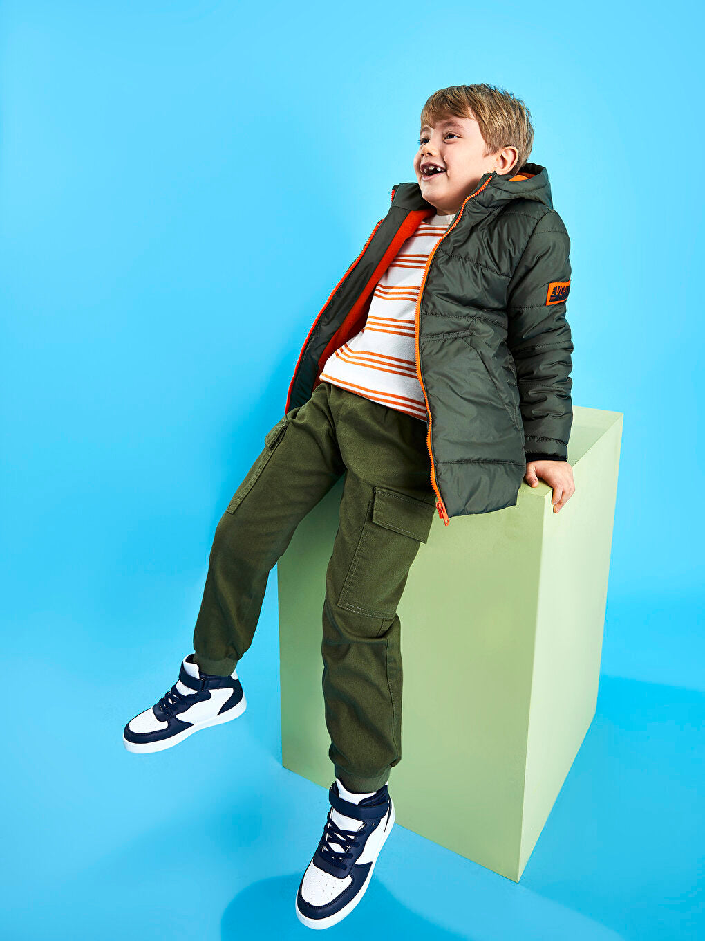 Hooded Boy's Thick Puffer Coat