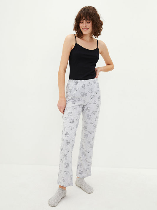 Printed Women's Pajama Bottom with Elastic Waist