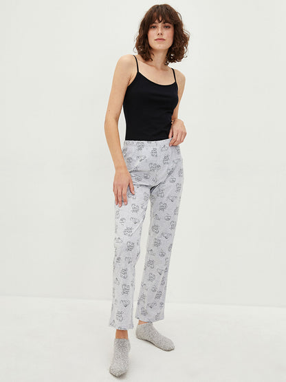 Printed Women's Pajama Bottom with Elastic Waist