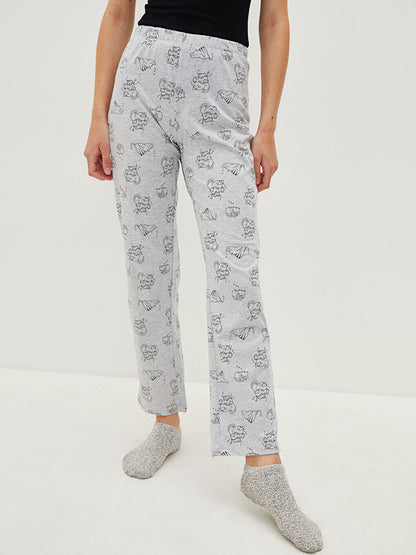 Printed Women's Pajama Bottom with Elastic Waist