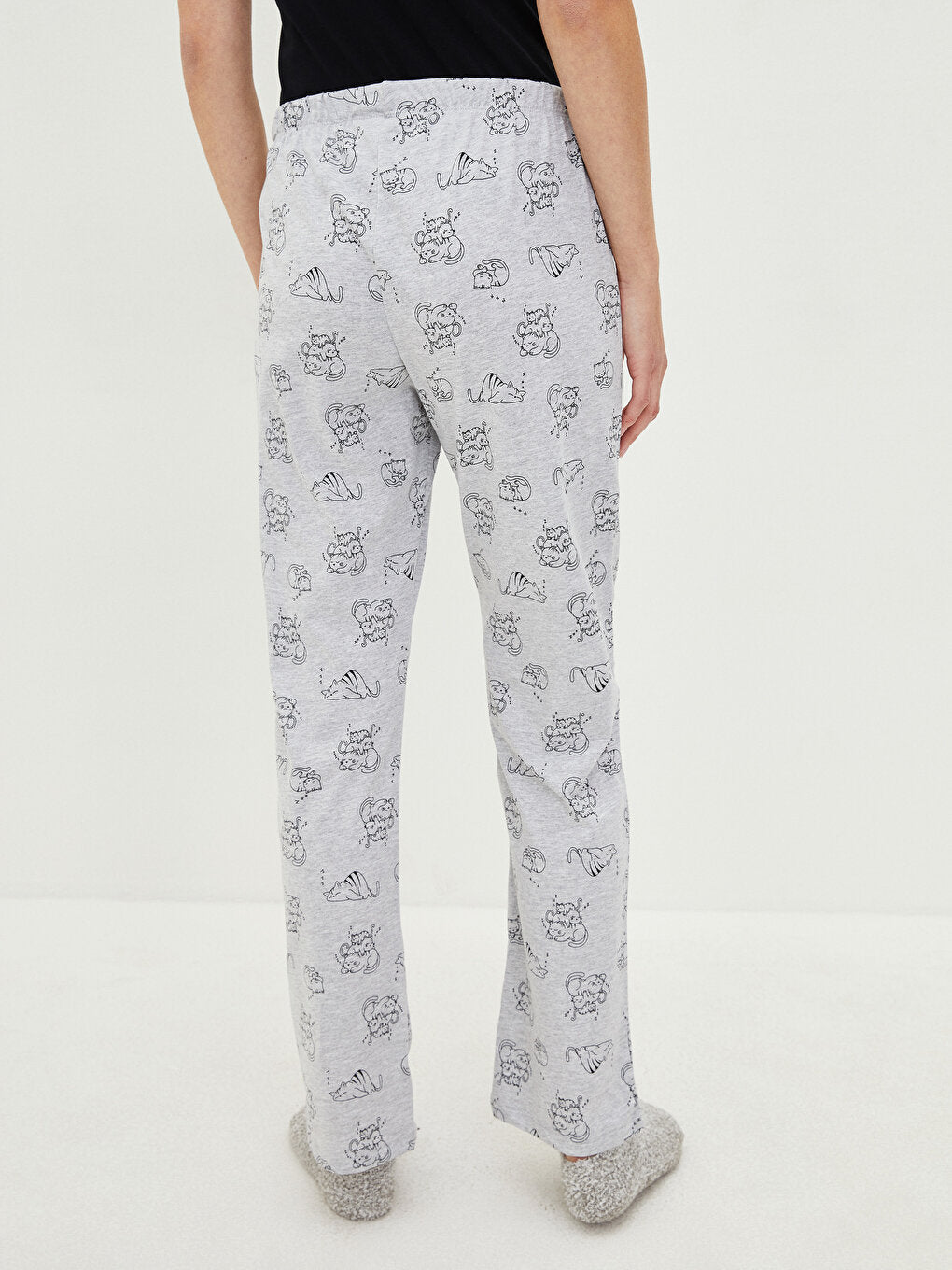 Printed Women's Pajama Bottom with Elastic Waist