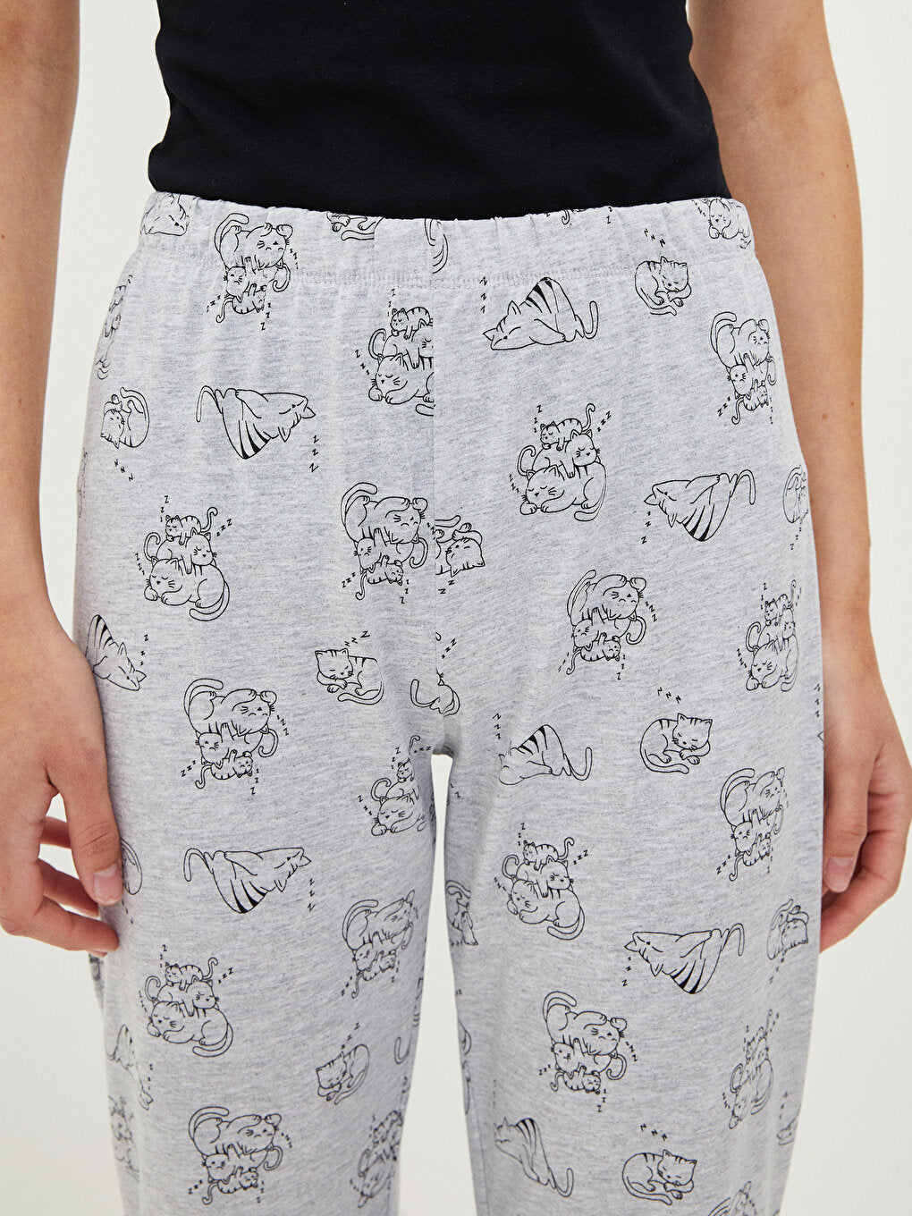 Printed Women's Pajama Bottom with Elastic Waist