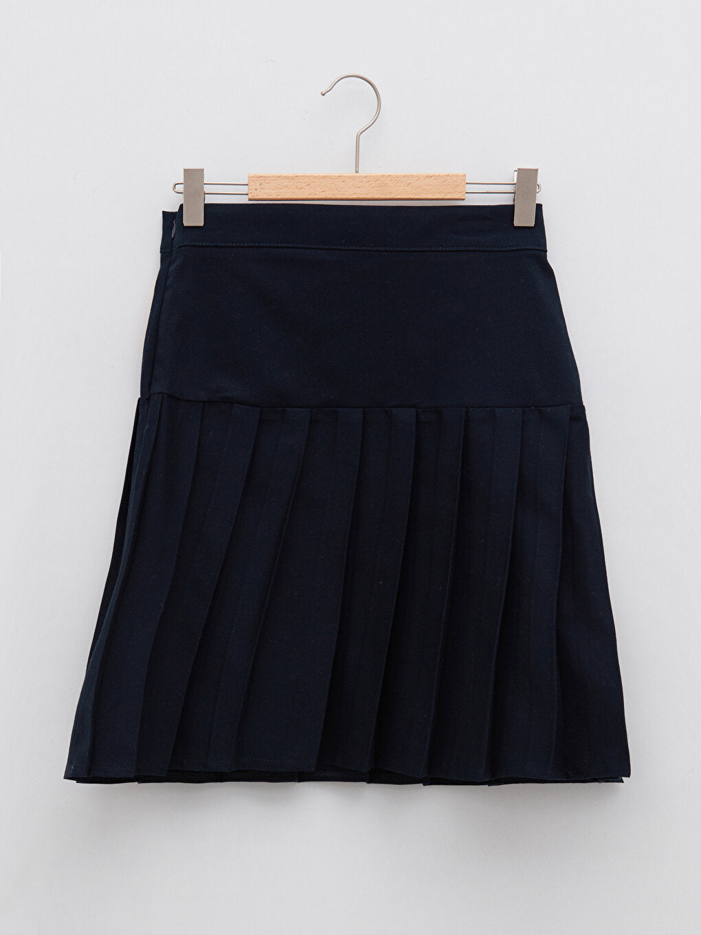 Girls' Pleated Skirt with Embroidery Detail