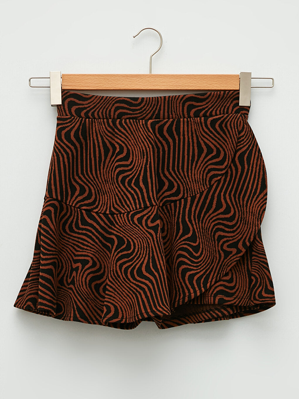 Tight Fit Patterned Women's Shorts Skirt