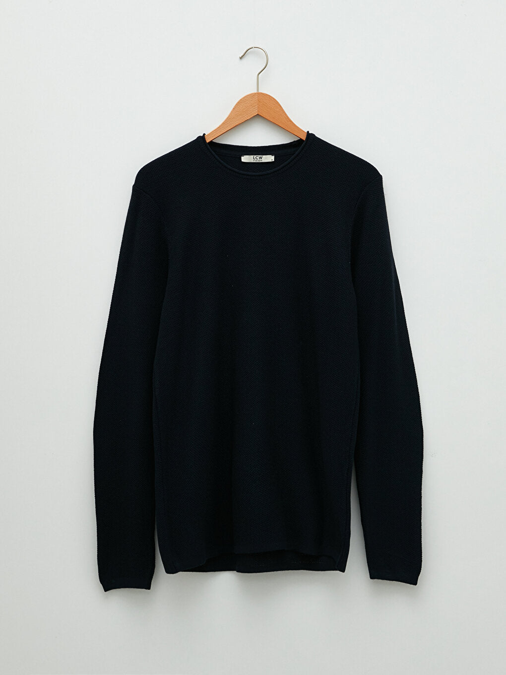 Crew Neck Long Sleeve Men's Knitwear Sweater