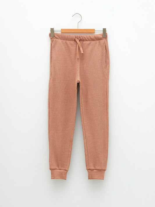 Basic Boy's Jogger Sweatpants with Elastic Waist