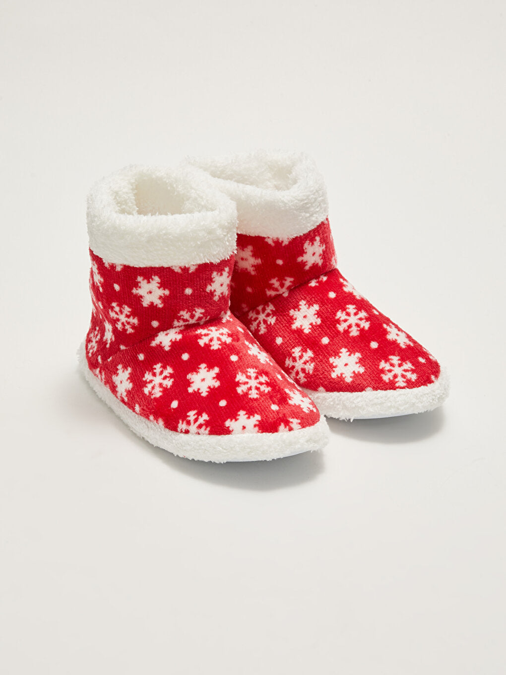 Printed Plush Girl's Home Boots