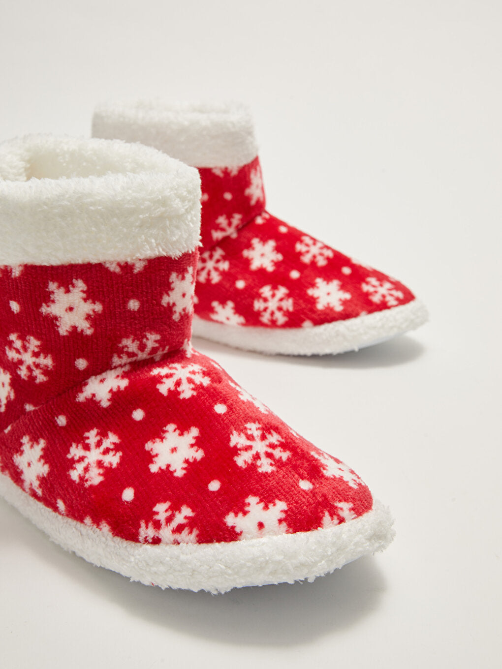 Printed Plush Girl's Home Boots